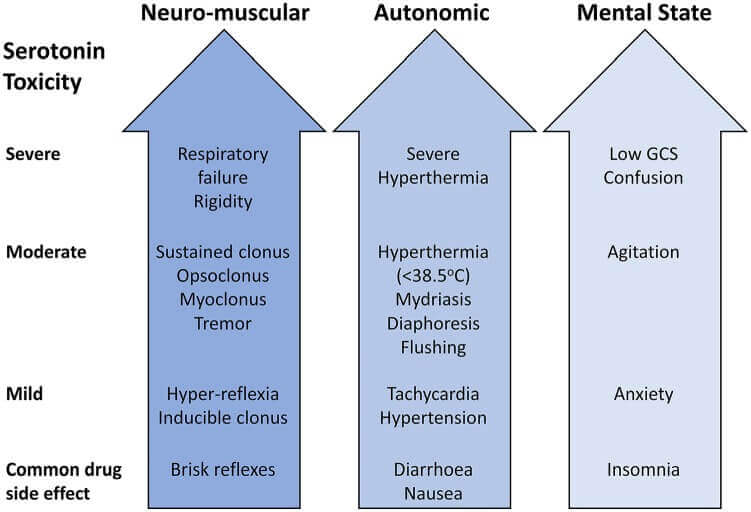 Symptoms of Serotonin Syndrome