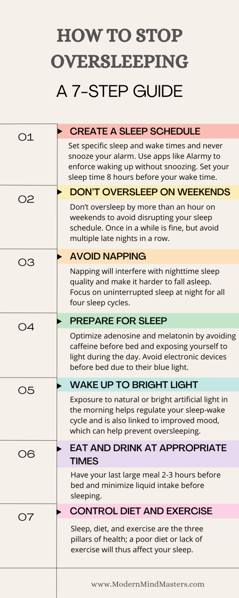 Follow this 7-step guide to stop oversleeping