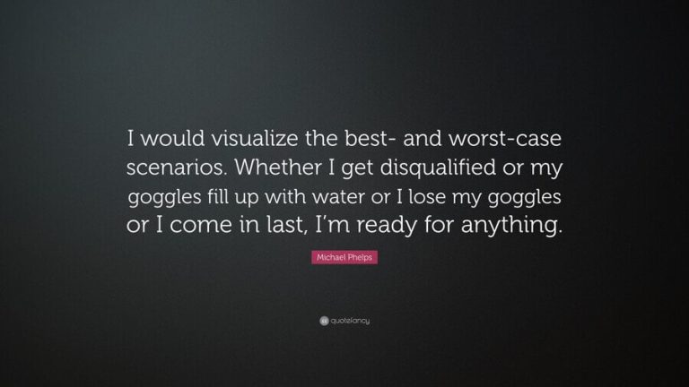 Michael Phelps Visualization Quote.