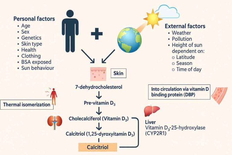 How Vitamin D is processed by the body.