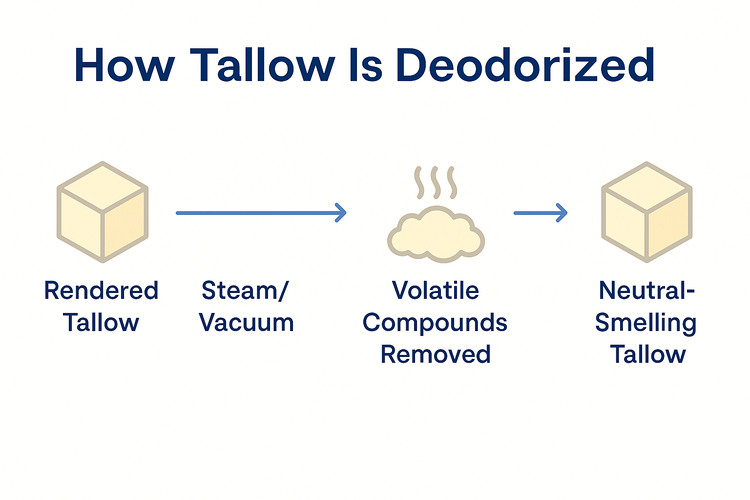 Tallow Deodorize process